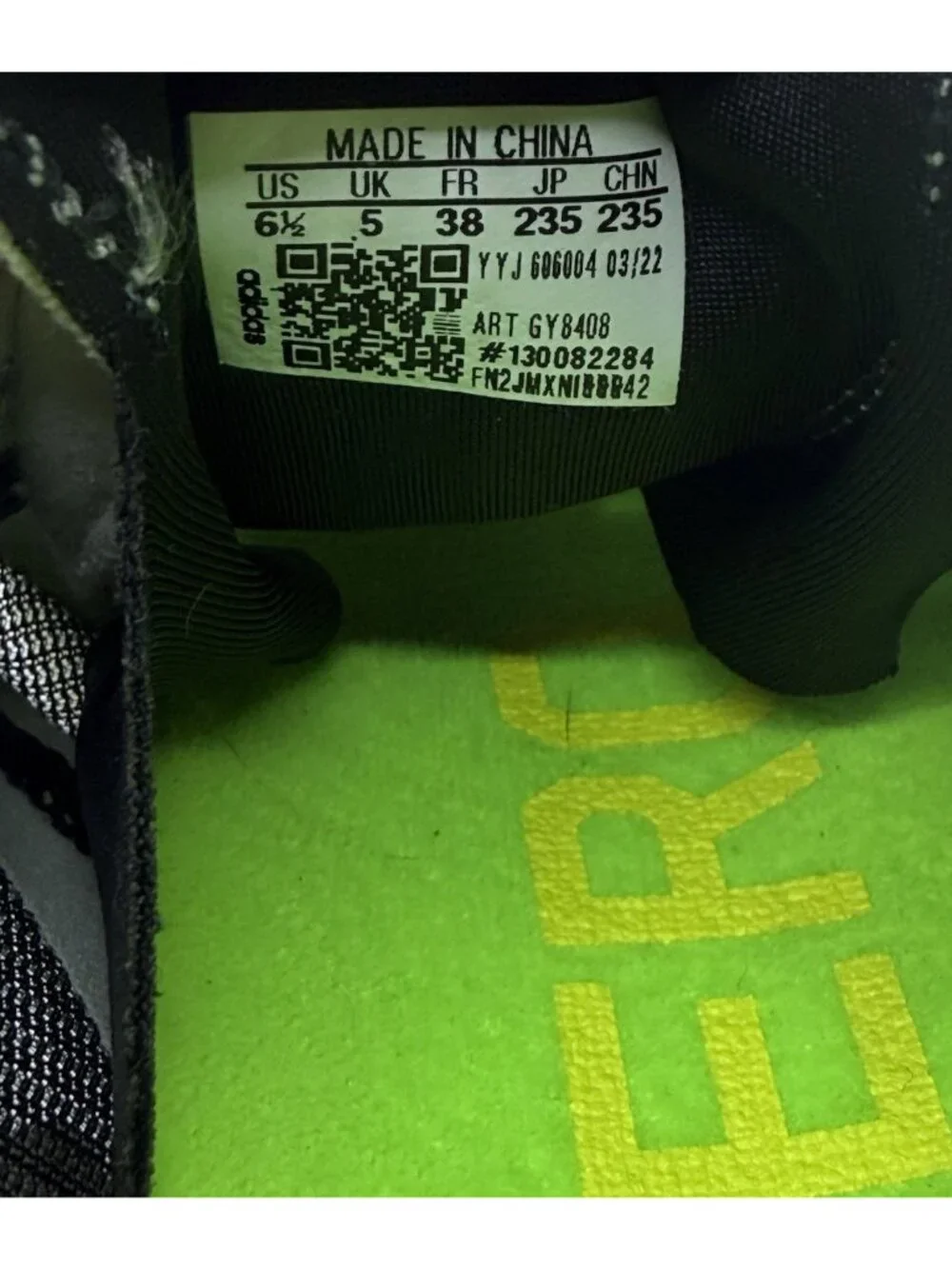 Adidas Adizero Adios 7 Black Solar Green GY8408 Women's Sz US 6.5 Athletic Shoes